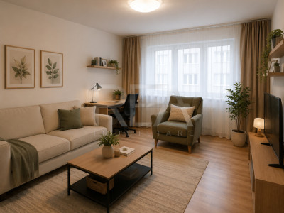 2 camere Aviației decomandat, et. 4, an 1985, metrou, 53 mp