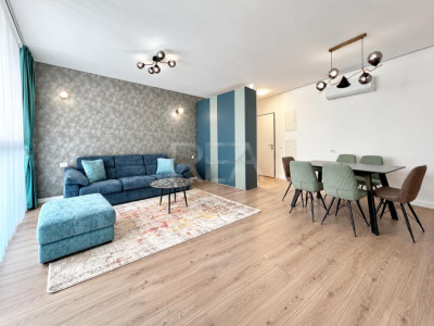 2 camere Floreasca, centrală, parcare, et. 4, an 2020, 72 mp