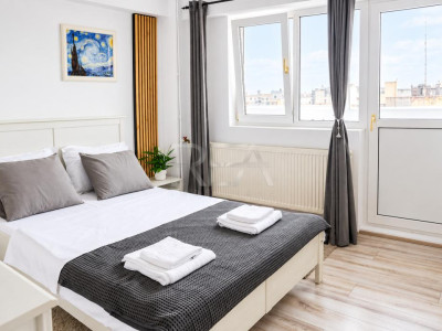 2 camere | Piața Amzei–Calea Victoriei | Panoramă | 2 balcoane