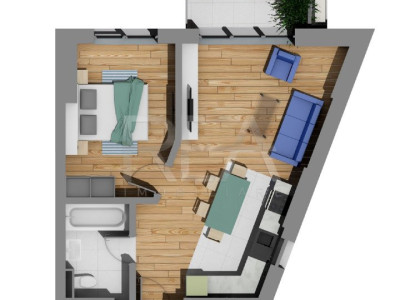 Apartament 2 Camere Vedere Panoramica Como Park