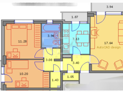 3 camere ,7/10, Politehnica-Str. Arinii Dornei.