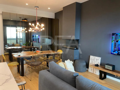 2 camere, penthouse, mobilat designer + 2 parcări – Aviatiei Tower