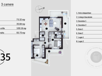 COMISION 0% Apartament 3 Camere Doamna Ghica 