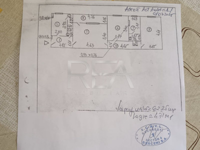 Apartament 3 Camere , Etaj 1 , Centreala Proprie , Zona Brancoveanu