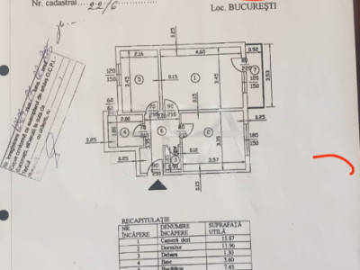 2 Camere , Decomandat , Etaj 1/7 ,  Zona Giurgiului