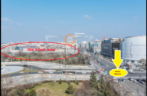 Apartament cu 4 camere cu vedere spre fântânile de la Piața Unirii