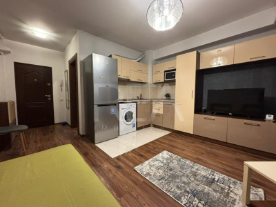 Garsonieră Barbu Văcărescu – Strada Pepelea, bloc nou, mobilată