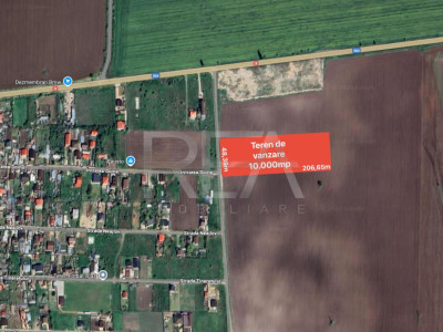 Teren 10.000 mp iesire Branesti constructie hala  