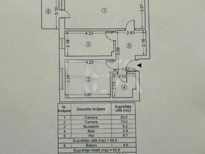 Apartament 2 Camere | Exigent Plaza Faza 5 | în curs de amenajare