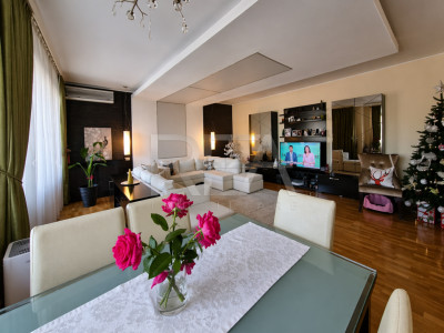 4 camere Floreasca decomandat, centrală, parcare, et. 4, an 2006, 154 mp, boxă