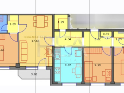 4 camere, 1/10, 83mp, bloc 1980, centrala-Drumul Taberei-Favorit