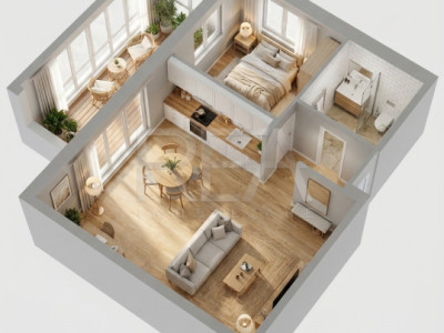2 camere premium în Doamna Ghica